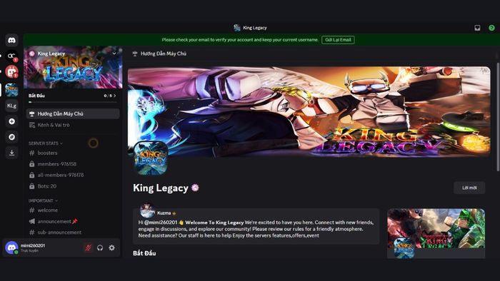 Lợi ích khi tham gia Discord King Legacy là gì?