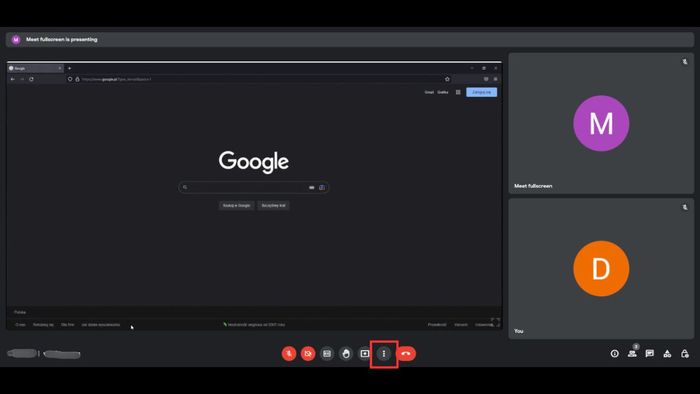 Hướng dẫn ghi lại video trực tiếp trên Google Meet phần 2