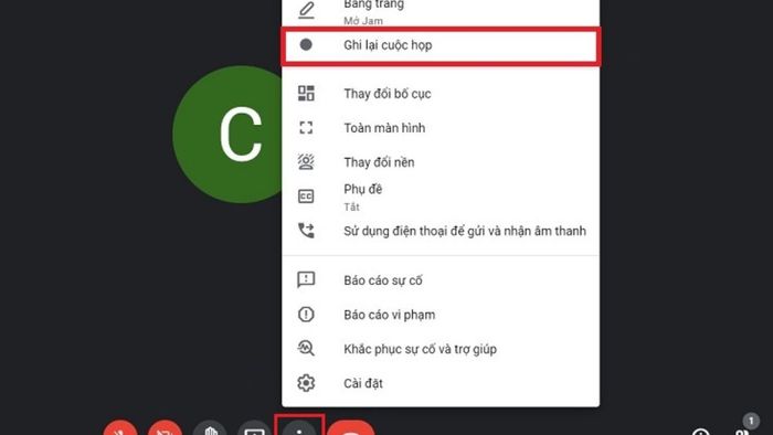 Hướng dẫn ghi lại video trực tiếp trên Google Meet phần 3
