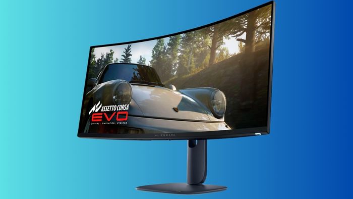 Thiết kế của màn hình lấy cảm hứng từ ngôn ngữ thiết kế AW30 mới của Alienware.