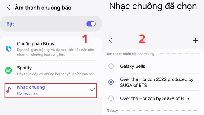Hướng dẫn cài nhạc chuông báo thức trên điện thoại Android, bước 4