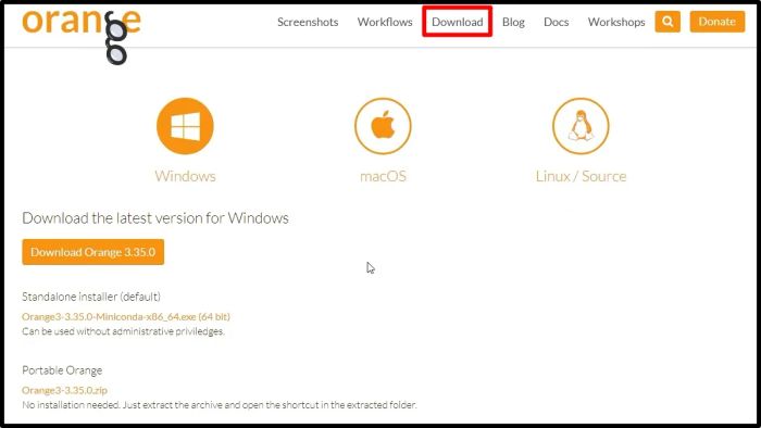 Hướng dẫn cài đặt phần mềm Orange dễ dàng