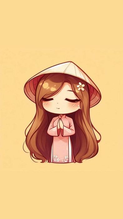 Mẫu ảnh hoạt hình cute chibi