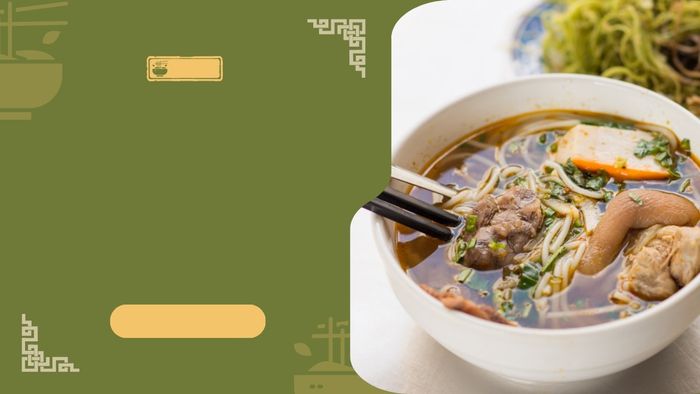 Hình nền PowerPoint món ăn truyền thống Việt Nam phong cách đơn giản