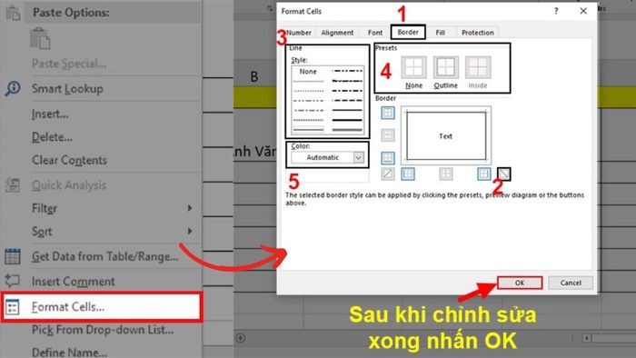 Tạo ô gạch chéo trong Excel dễ dàng chỉ với vài bước đơn giản