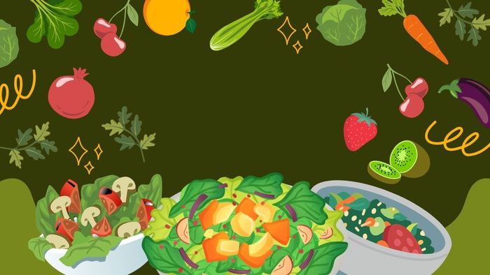 Mẫu background PowerPoint nấu ăn sinh động, bắt mắt