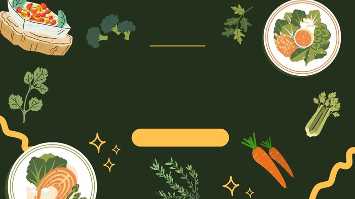Mẫu background PowerPoint nấu ăn theo phong cách hoạt hình