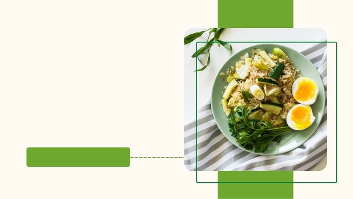 Mẫu PowerPoint nấu ăn với chủ đề dinh dưỡng healthy
