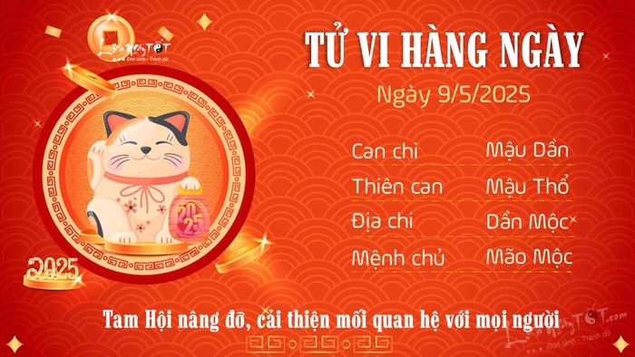 Tu vi hang ngay 9/5/2025 cua 12 con giap - Mao