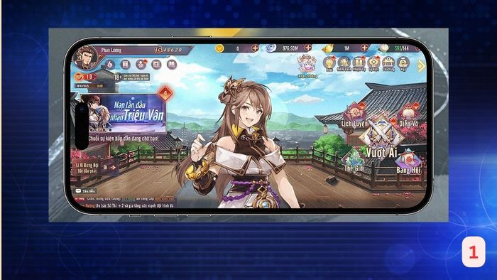 Cách nhập mã code Danh Tướng Origin - Bước 1