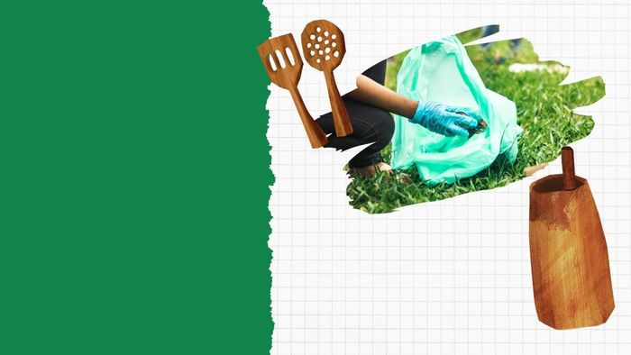 Hình nền PowerPoint cây xanh kết hợp biểu tượng tái chế mang ý nghĩa sâu sắc