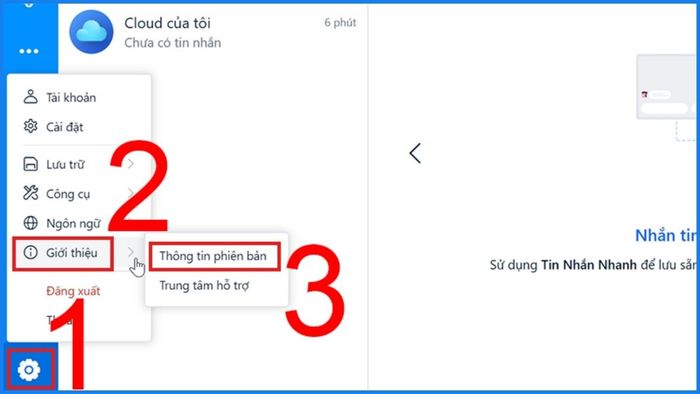 Hướng dẫn cách kiểm tra phiên bản Zalo hiện tại trên máy tính