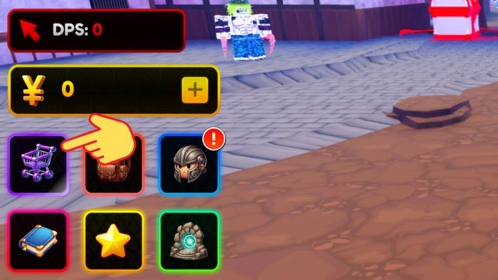 Hướng dẫn nhập mã code Anime Kingdom Simulator - bước 1