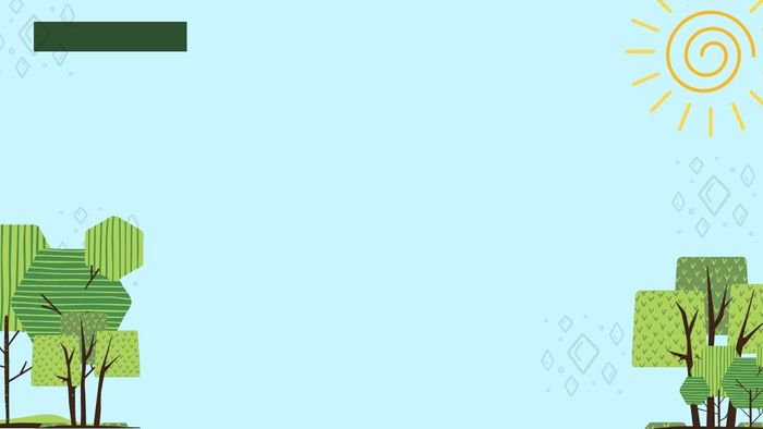 Mẫu hình nền PowerPoint cây xanh đơn giản, hướng đến bảo vệ môi trường
