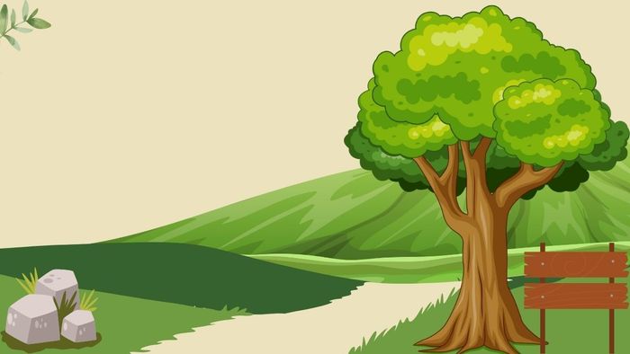 Mẫu hình nền PowerPoint cây xanh chủ đề bảo vệ môi trường