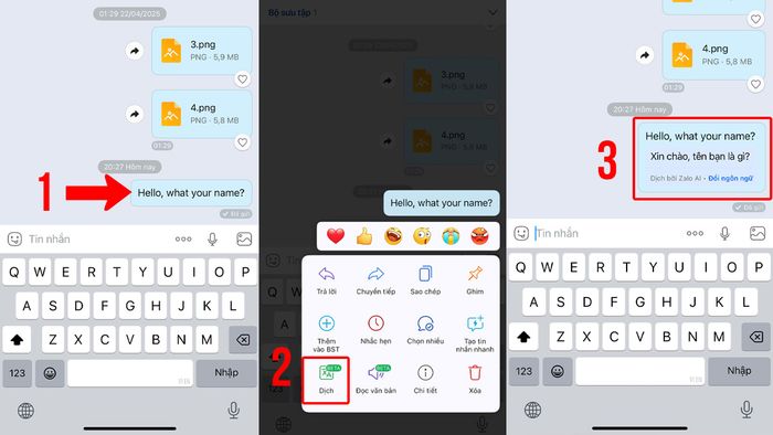 Hướng dẫn cách dịch tin nhắn trên Zalo một cách đơn giản