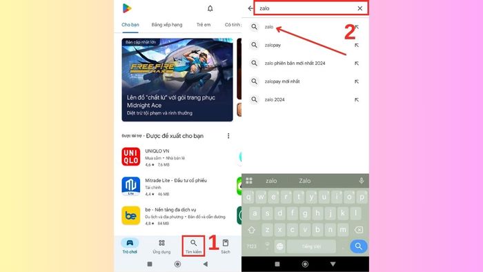 Hướng dẫn cập nhật Zalo trên điện thoại - bước 1