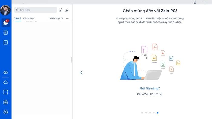zalo không gõ được tiếng việt trên máy tính windows - Đăng xuất và khởi động lại Zalo - bước 1
