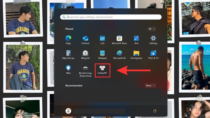zalo không gõ được tiếng việt trên máy tính windows - Kiểm tra công cụ Unikey - bước 1