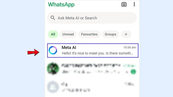 Hướng dẫn cách tắt Meta AI trên WhatsApp - Bước 1