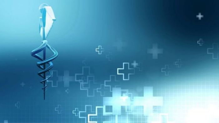 Hình nền Powerpoint y tế với biểu tượng y khoa chuẩn mực
