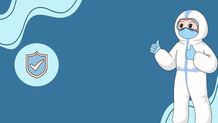 Hình nền Powerpoint y tế với chủ đề phòng dịch chuẩn mực