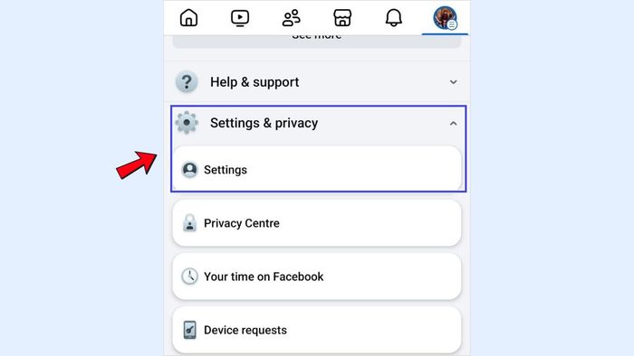 Hướng dẫn cách tắt Meta AI trên Facebook - Bước 2
