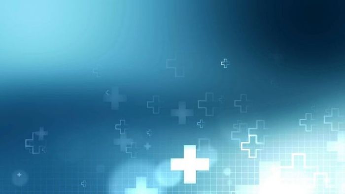 Hình nền Powerpoint y tế với biểu tượng y khoa đơn giản và tinh tế
