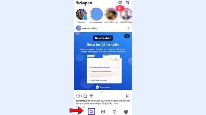 Hướng dẫn cách tắt Meta AI trên Instagram - Bước 1