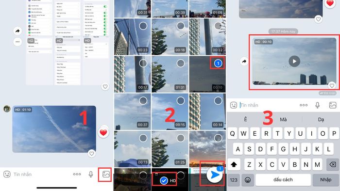 Hướng dẫn gửi video HD qua cuộc trò chuyện Zalo trên điện thoại