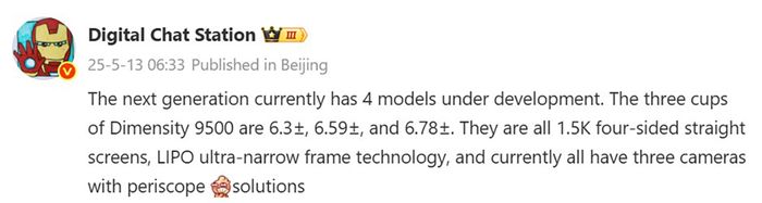 Thông tin về màn hình của OPPO Find X9 Series