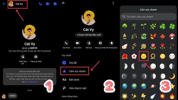 Hướng dẫn đổi emoji Messenger trên điện thoại qua 3 bước đơn giản