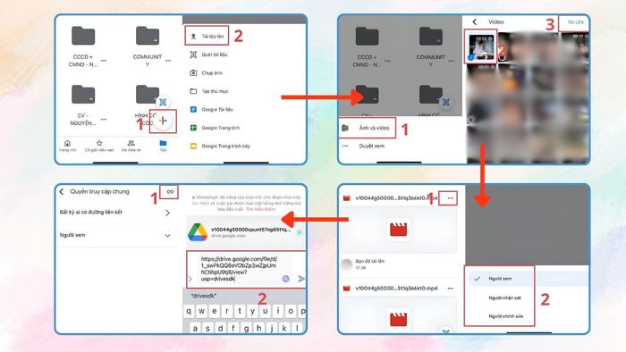 cách gửi video qua Messenger không bị mờ - Chia sẻ file video qua Google Drive