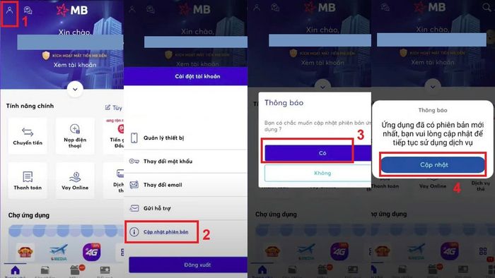 Những vấn đề thường gặp khi thiết lập dấu vân tay trên app MB Bank