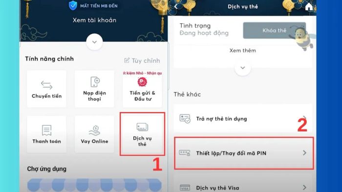 Các bước thay đổi mã PIN trên app MB Bank cực kỳ đơn giản 1