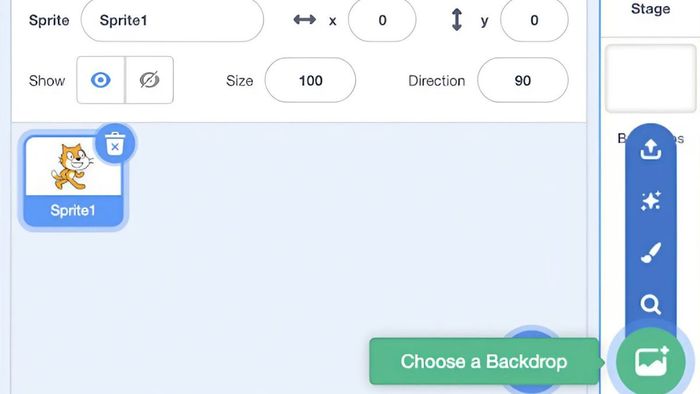 Trang trí nền và hiệu ứng bắt mắt cho game Geometry Dash trên Scratch (Hình minh họa)