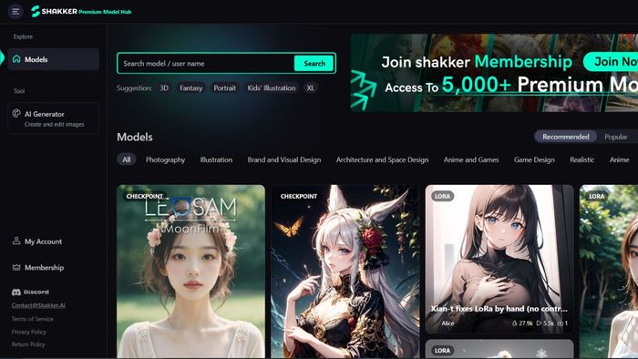 Điểm nổi bật khi sử dụng Shakker AI