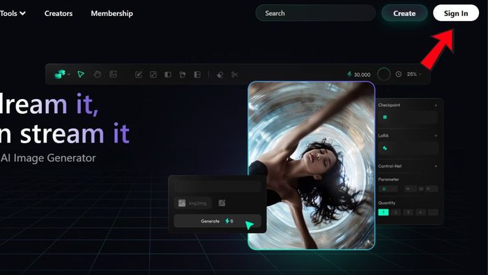 Bước đầu tiên trong cách sử dụng Shakker AI