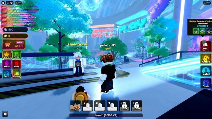 Hướng dẫn nhập mã Code Anime Rangers X - Bước 3