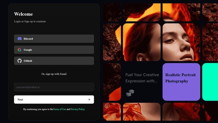 Bước 2 trong cách sử dụng Shakker AI