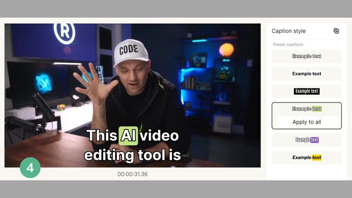 Hướng dẫn sử dụng Gling AI chỉnh sửa video bằng AI – Bước 4