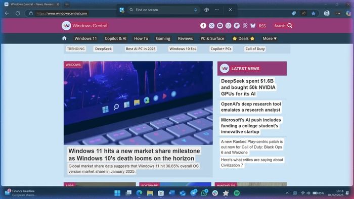 Người dùng PC Copilot+ được trải nghiệm thêm hai tính năng mới: Click To Do và Tìm kiếm dựa trên AI.