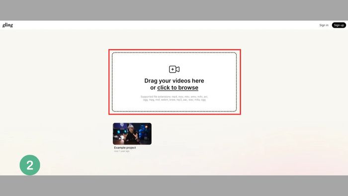 Hướng dẫn sử dụng Gling AI chỉnh sửa video bằng AI – Bước 2