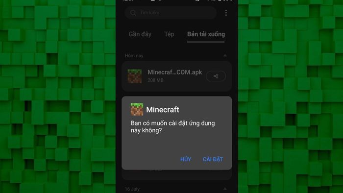 Cài đặt Minecraft 1.21.51 tiếng Việt APK mới nhất - bước 3 cụ thể