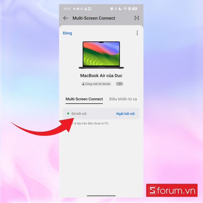 Hướng dẫn quản lý tệp MacBook từ xa trên OPPO Find N5 chỉ trong vài phút – bước 5
