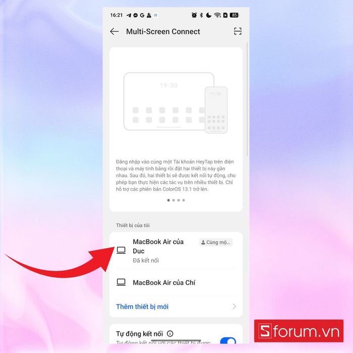 Hướng dẫn quản lý tệp MacBook từ xa trên OPPO Find N5 chỉ trong vài phút – bước 3