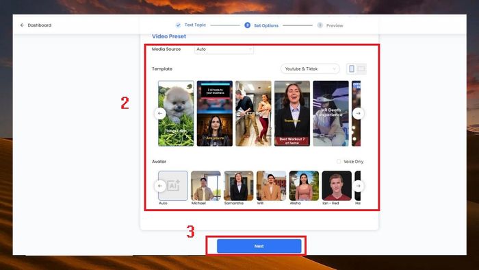 Hướng dẫn sử dụng DeepBrain AI để tạo video từ văn bản - Bước 2