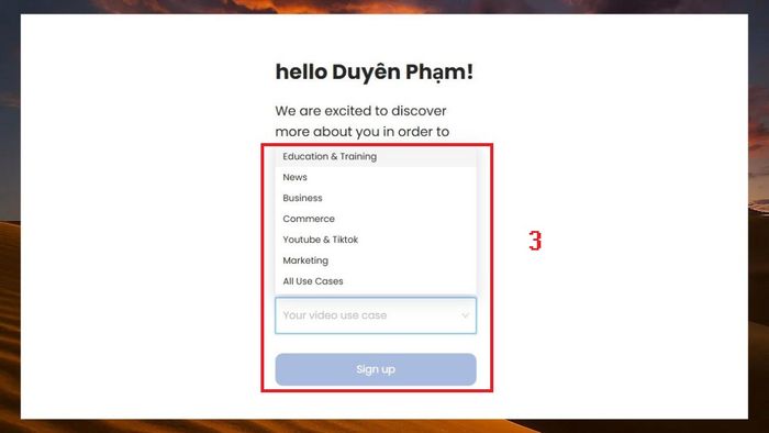 Hướng dẫn đăng ký tài khoản DeepBrain AI miễn phí - Bước 3