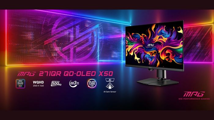 MSI MPG 271QR QD-OLED X50 chính thức ra mắt