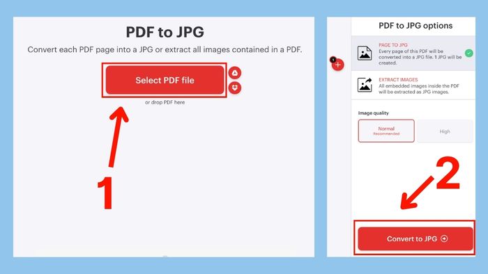 Cách chụp màn hình Excel gửi Zalo bằng ILovepdf - bước 2